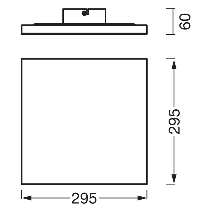 Osram - PLANON overflademonteret LED-panel LED/20W/230V 3000K 30x30 cm hvid