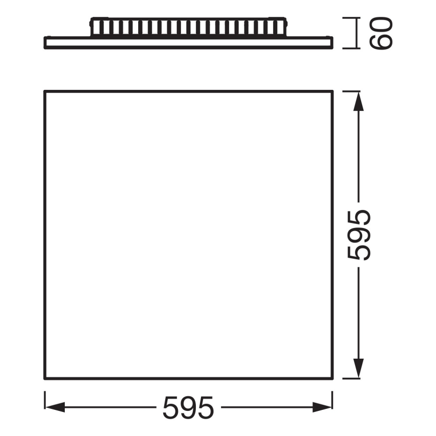 Osram - PLANON overflademonteret LED-panel LED/40W/230V 3000K 60x60 cm hvid