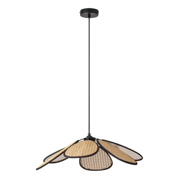 Osram - Rattanpendel på ledning DECOR RATTAN 1xE27/15W/230V Ø 58 cm beige/sort