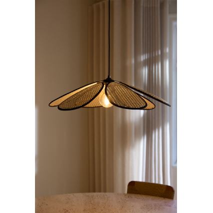 Osram - Rattanpendel på ledning DECOR RATTAN 1xE27/15W/230V Ø 58 cm beige/sort