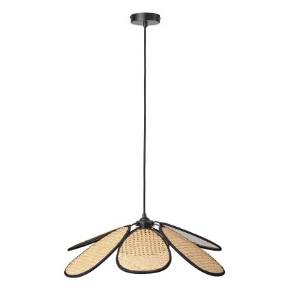 Osram - Rattanpendel på ledning DECOR RATTAN 1xE27/15W/230V Ø 58 cm beige/sort