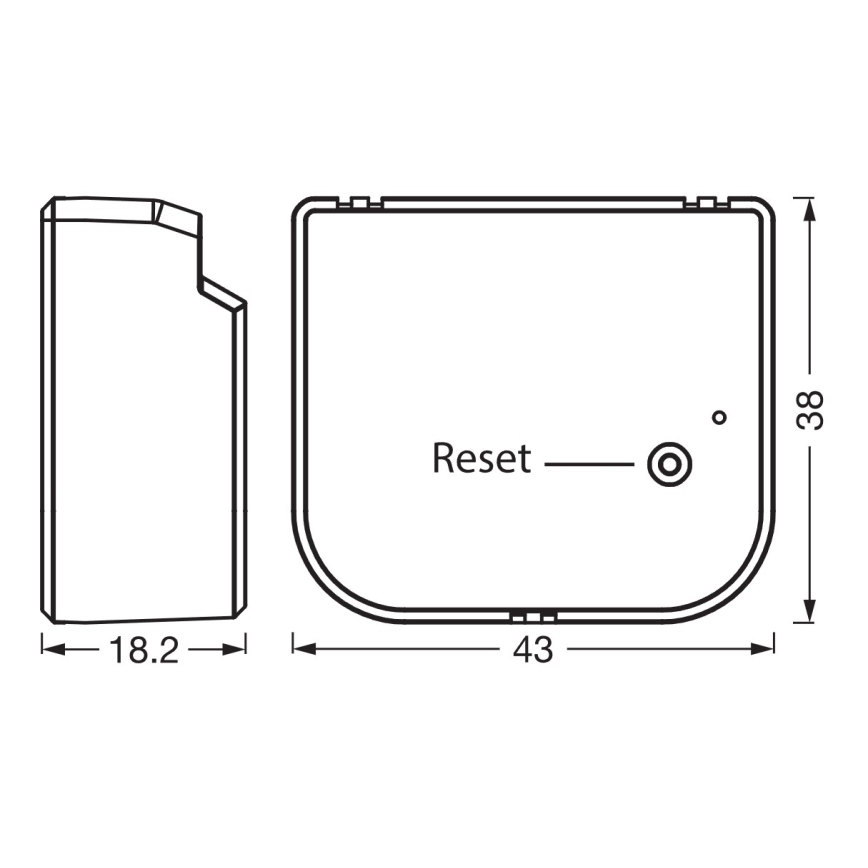 Osram - SMART+ 230V Wi‑Fi relæmodul til persienner, rullegardiner og gardiner