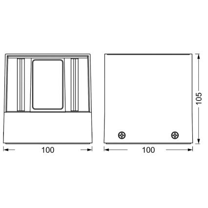 Osram - LED RGBW dæmpbar udendørs væglampe SMART+ BEAM LED/8W/230V 3000-6500K IP44 Wi-Fi