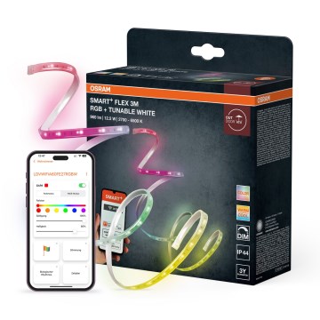 Osram - SMART+ FLEX 3m udendørs dæmpbar LED-strip RGB+TW LED/12,5W/230V 2700-6500K IP44 Wi-Fi