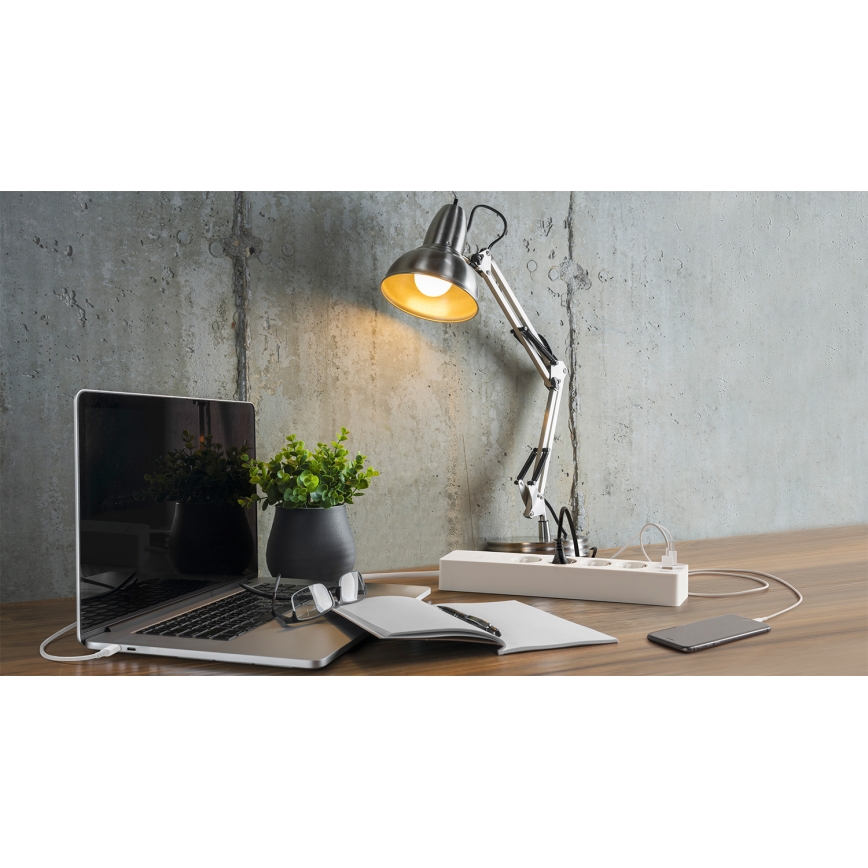 Osram - SMART+ forlængerledning med 4 stikkontakter (type F) + 2x USB-A + 2x USB-C, Wi-Fi