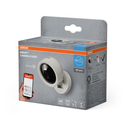Osram - Smart indendørskamera med 2K-sensor SMART+ 230V Wi-Fi