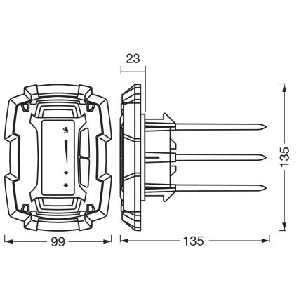 Osram - SMART+ jordfugtigheds- og temperatursensor 3xAAA IP67 Wi-Fi