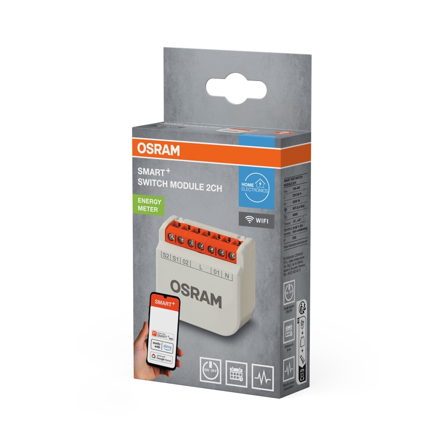 Osram - SMART+ modul til 2-knaps trykafbryder 230 V Wi-Fi