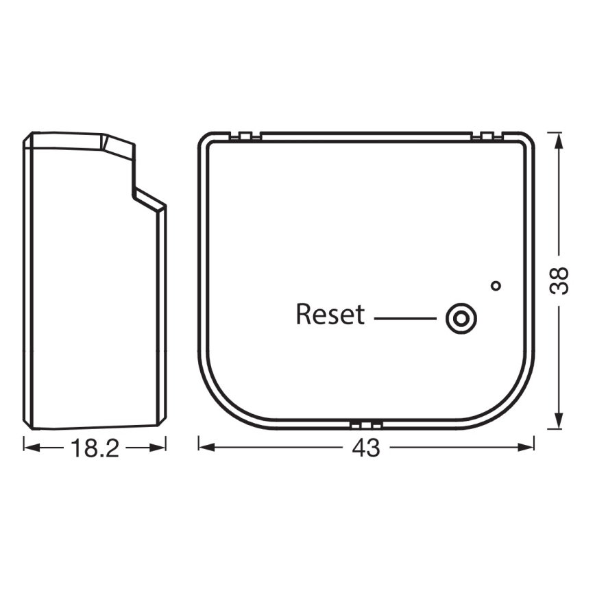 Osram - SMART+ modul til 2-knaps trykafbryder 230 V Wi-Fi