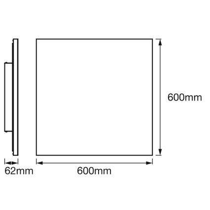Osram - LED RGBW Dæmpbar loftlampe SMART+ PLANON LED/40W/230V 60x60 cm 3000-6500K Wi-Fi