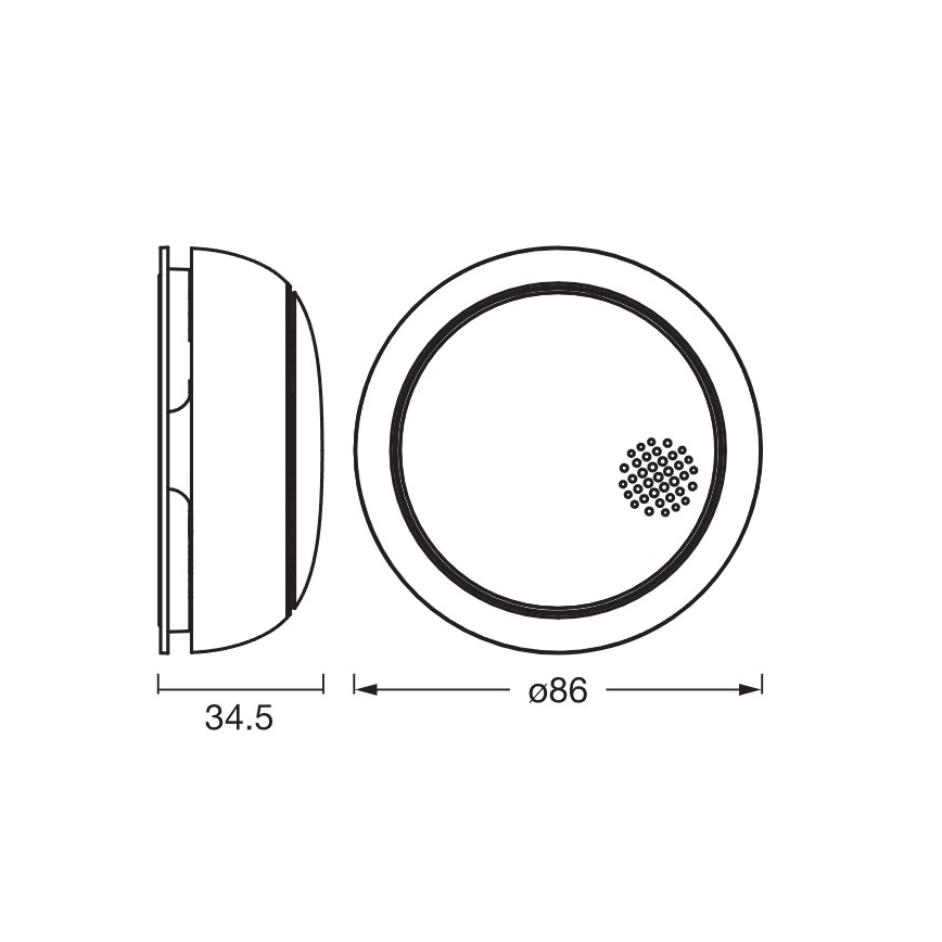 Osram - SMART+ røgalarm 3V Wi-Fi 1400 mAh