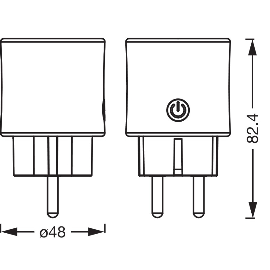 Osram - SMART+ SCHUKO smart stikkontakt 2300W/230V/10A hvid