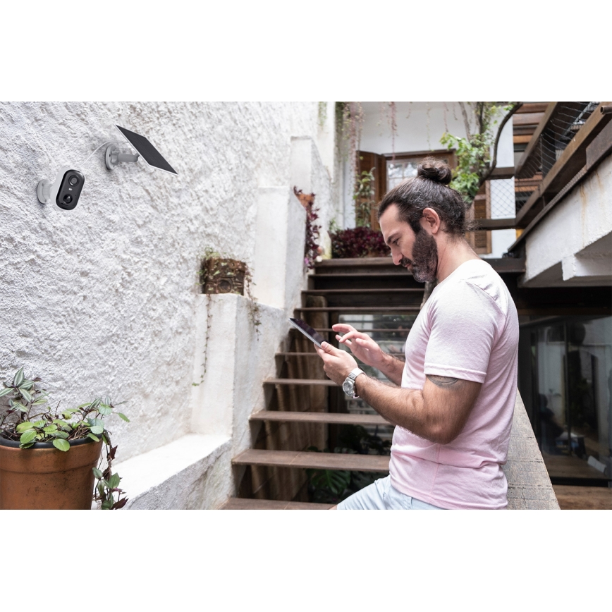 Osram - Smart solcellekamera med sensor 2K SMART+ 5V 5200 mAh IP66 Wi-Fi