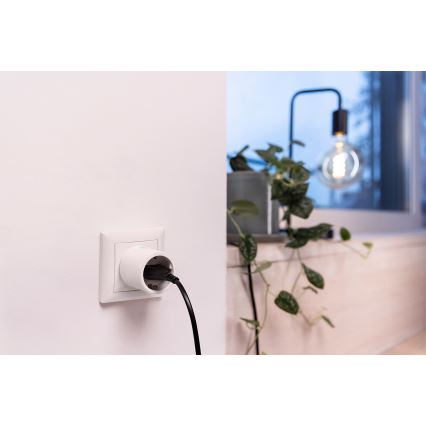 Osram - Smart stikdåse SMART+ MATTER SCHUKO 2300W/230V/10A Wi-Fi hvid
