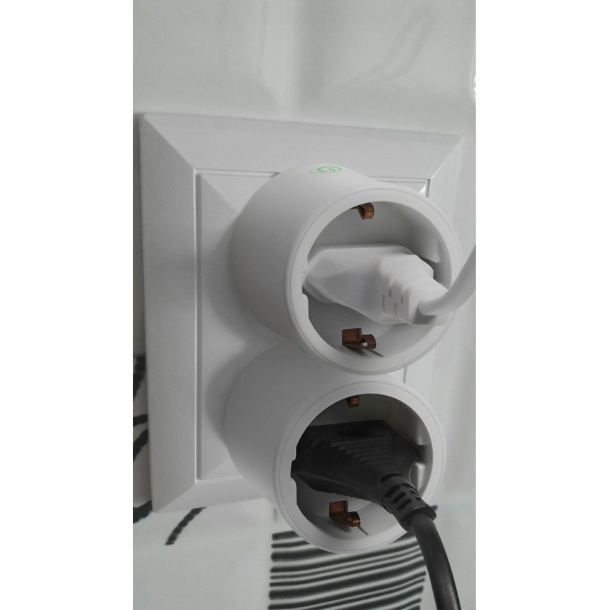 Osram - Smart stikdåse SMART+ MATTER SCHUKO 2300W/230V/10A Wi-Fi hvid