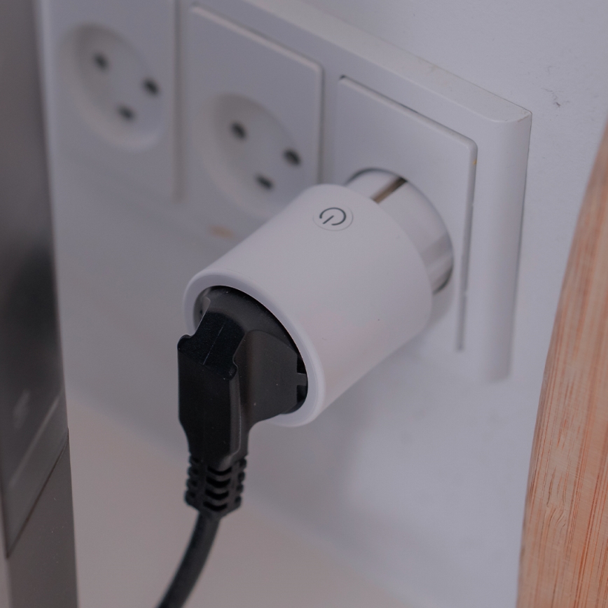 Osram - Smart stikdåse SMART+ MATTER SCHUKO 2300W/230V/10A Wi-Fi hvid