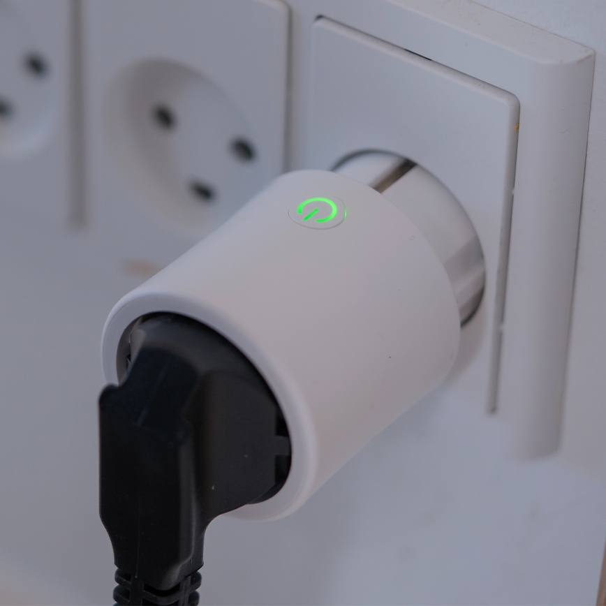 Osram - Smart stikdåse SMART+ MATTER SCHUKO 2300W/230V/10A Wi-Fi hvid