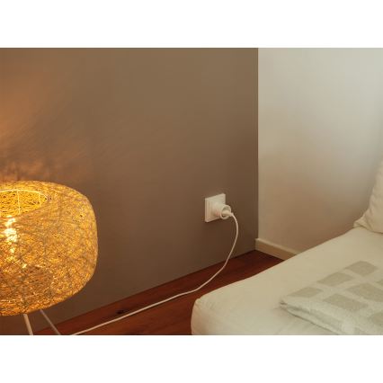 Osram - Smart stikdåse SMART+ MATTER SCHUKO 2300W/230V/10A Wi-Fi hvid