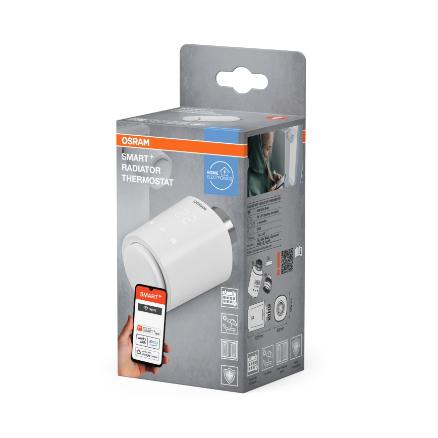 Osram - SMART+ termostatisk ventilhoved 3xAA Wi-Fi