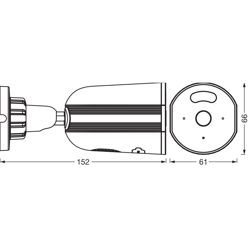 Osram - Smart udendørs kamera med 2K-sensor SMART+ 230V IP67 Wi-Fi