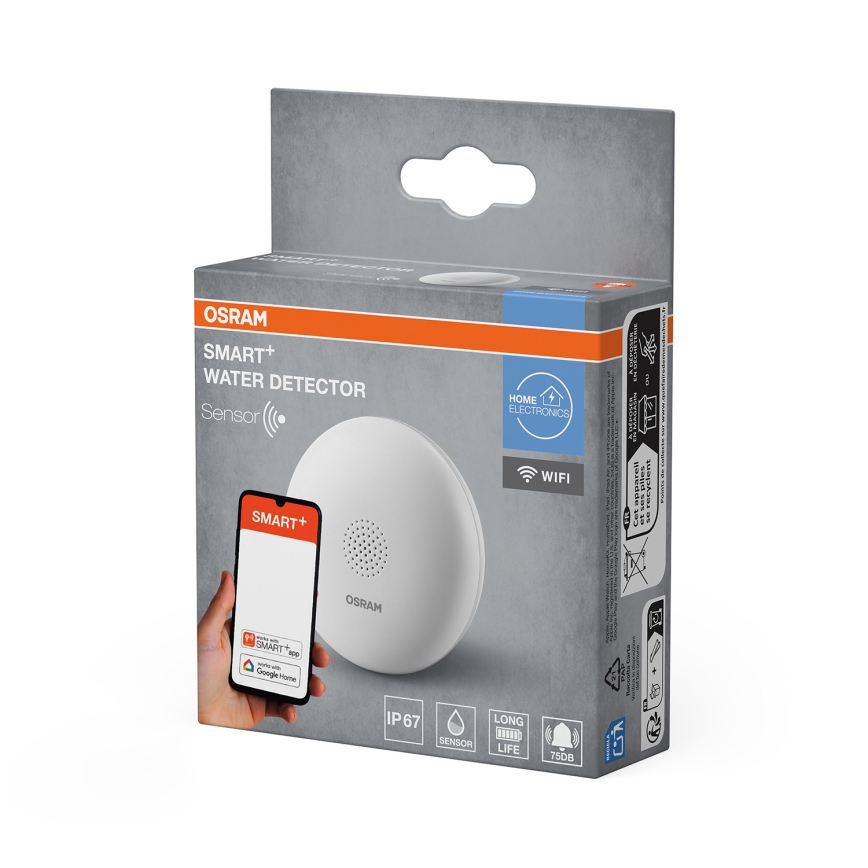 Osram - SMART+ vandlækagedetektor 3V Wi-Fi IP67 1400 mAh