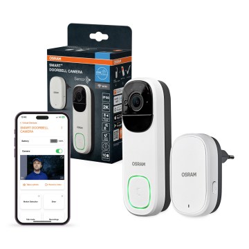 Osram - Smart videodørklokke med 2K-sensor SMART+ 230V IP66 Wi-Fi