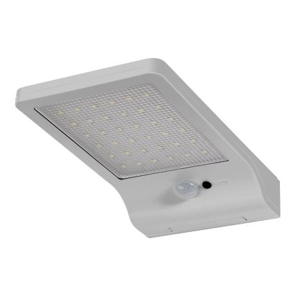 Osram - solcelledrevet væglampe med sensor DOORLED LED/3W/3,3V 2000 mAh IP44 sølv