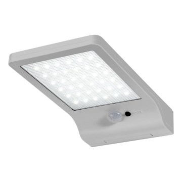 Osram - solcelledrevet væglampe med sensor DOORLED LED/3W/3,3V 2000 mAh IP44 sølv
