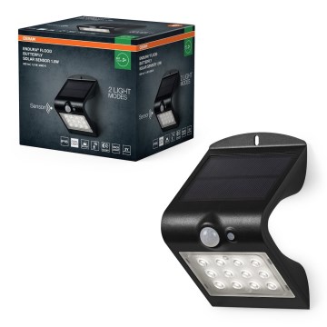 Osram - Soldrevet LED væglampe med bevægelses- og skumringssensor SOMMERFUGL LED/1,5W/3,7V 1200 mAh IP65
