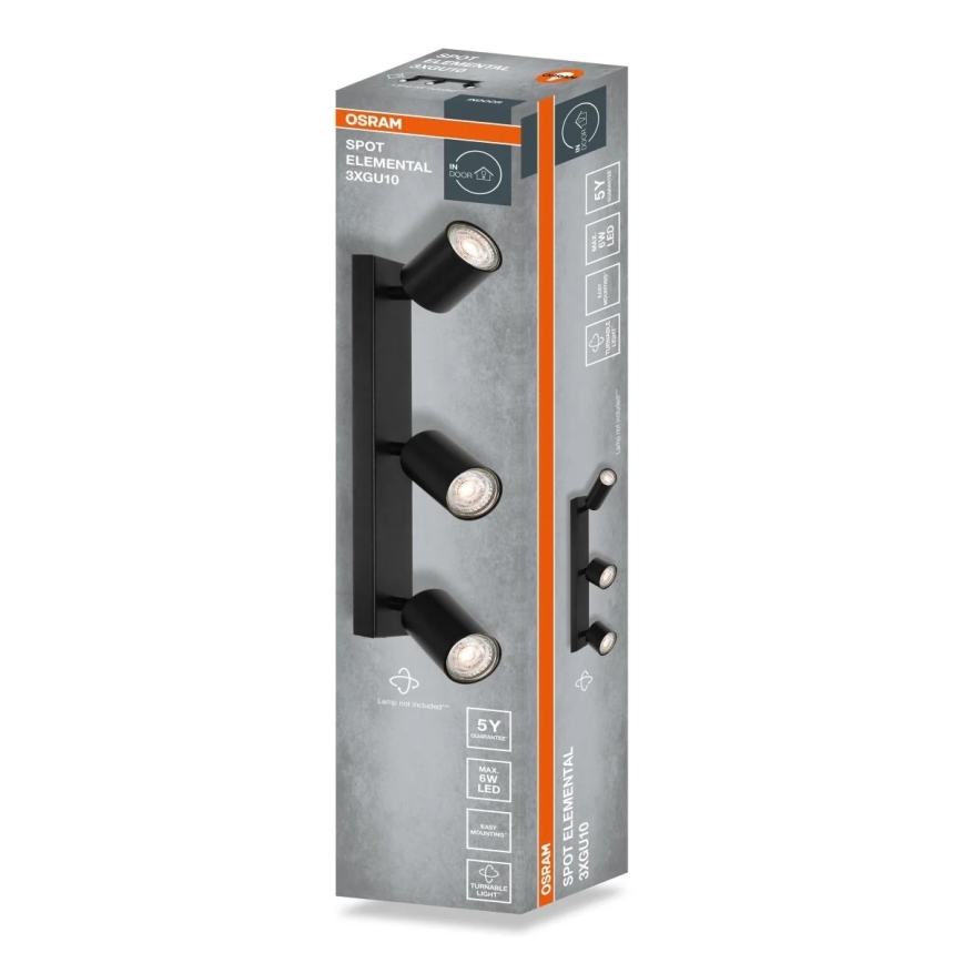 Osram - Spotarmatur ELEMENTAL 3xGU10/6W/230V