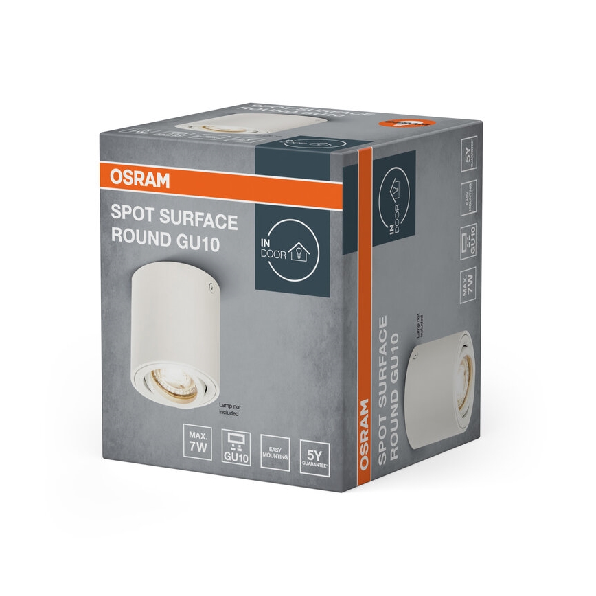 Osram - Spotarmatur SPOT 1xGU10/7W/230V hvid