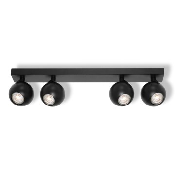 Osram - Spotarmatur SPOT SPHERAL 4xGU10/6W/230V sort