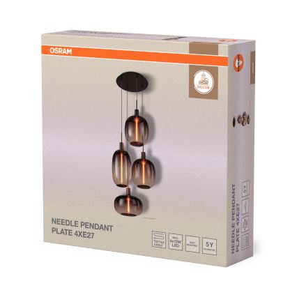 Osram - Strømkabel NEEDLE PENDANT 4xE27/25W/230V antracit