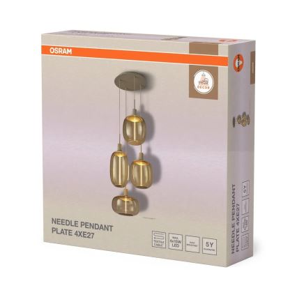 Osram - Strømkabel NEEDLE PENDANT 4xE27/25W/230V beige