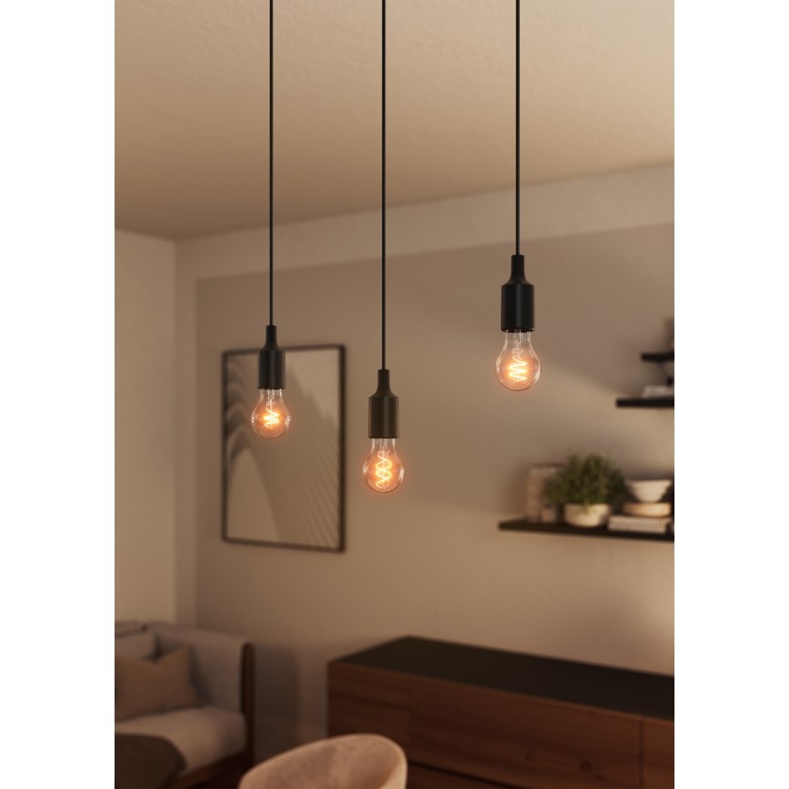 Osram - Strømkabel PENDULUM BELL 1xE27/15W/230V sort