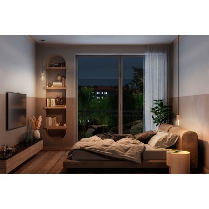 Osram - Strømkabel PENDULUM CYLINDER 1xE27/15W/230V træ