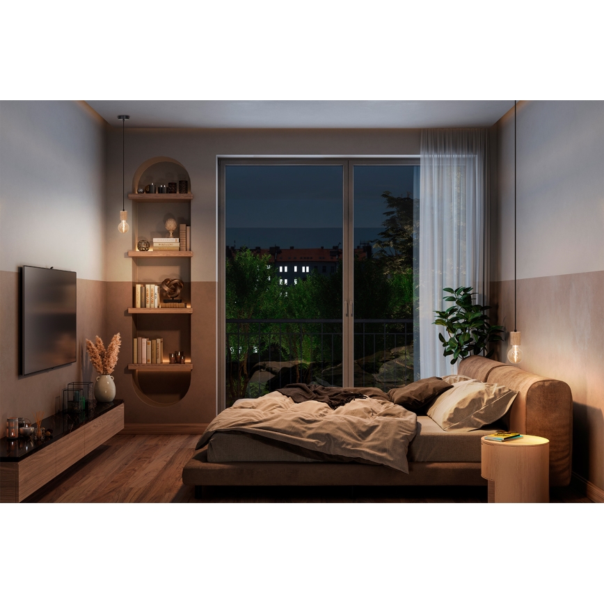 Osram - Strømkabel PENDULUM CYLINDER 1xE27/15W/230V træ