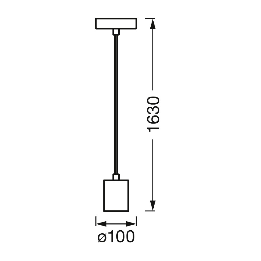 Osram - Strømkabel PENDULUM CYLINDER 1xE27/15W/230V træ