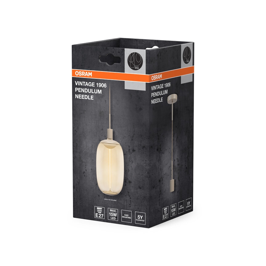 Osram - Strømkabel PENDULUM NEEDLE 1xE27/15W/230V beige