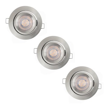 Osram - SÆT 3x LED Dæmpbar indbygningsspot LED/4,9W/230V