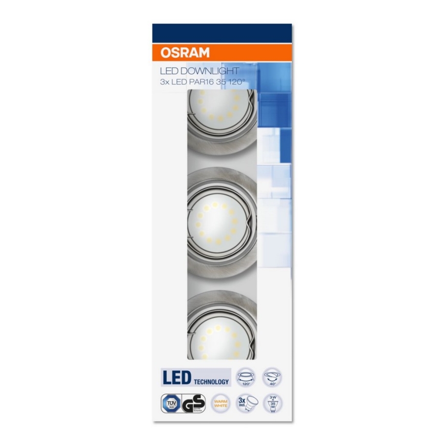 Osram - SÆT 3x LED hængende loftslampe 3xGU10/3W/230V