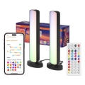Osram - Sæt med 2 dæmpbare LED RGBW bordlamper MOOD LIGHT LED/4W/230V 2700-6500K Wi-Fi + fjernbetjening