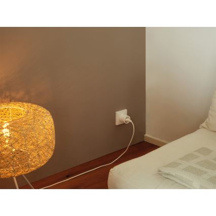 Osram - Sæt med 2 Smart stikkontakter SMART+ MATTER SCHUKO 2300W/230V/10A Wi-Fi hvid