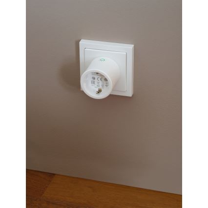 Osram - Sæt med 2 Smart stikkontakter SMART+ MATTER SCHUKO 2300W/230V/10A Wi-Fi hvid