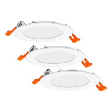 Osram - Sæt med 3 LED-indbygningsspots SPOT LED/8W/230V 3000K Ø 12 cm hvid