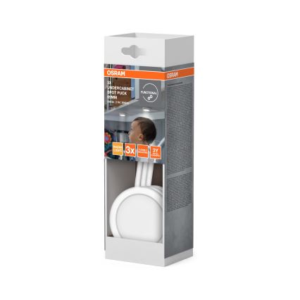 Osram - Sæt med 3 LED-underskabsarmaturer LED/3W/230V 3000K hvid