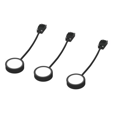 Osram - Sæt med 3 LED-underskabsarmaturer UNDERCABINET LED/3W/230V 3000K sort