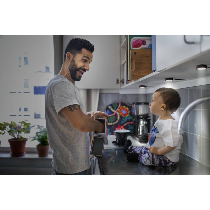 Osram - Sæt med 3 LED-underskabsarmaturer UNDERCABINET LED/3W/230V 3000K sort