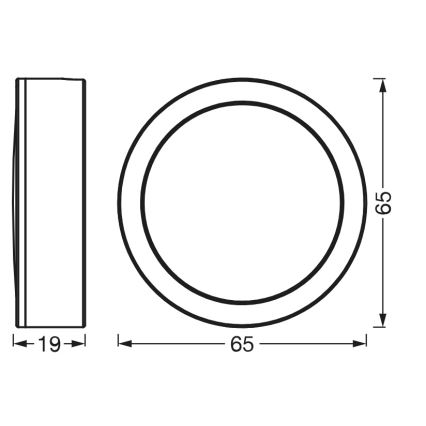Osram - Sæt med 3 LED-underskabsarmaturer UNDERCABINET LED/3W/230V 3000K sort