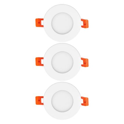 Osram - Sæt med 3 SLIM LED indbygningsspots, 4,5W/230V